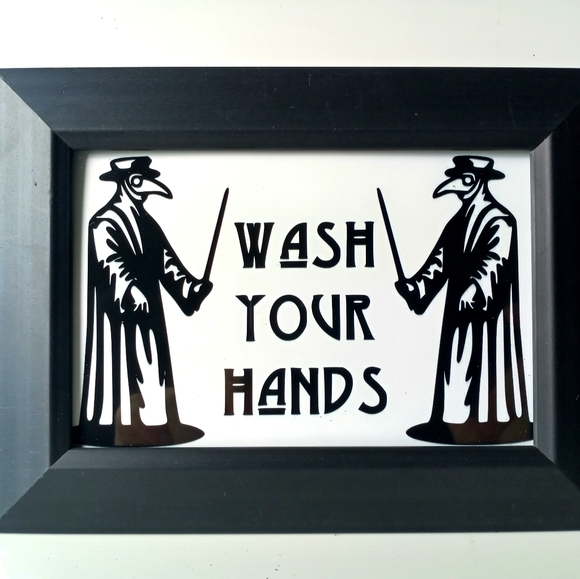 Plague Doctor Comedy Home Decor Restroon Washroom Bathroom Home Decor Accent Art - Picture 4 of 7